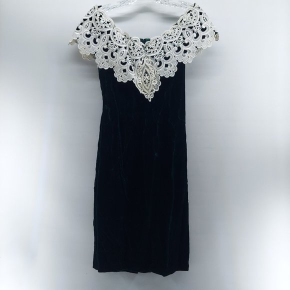 Vintage 1980’s Scott McClintock Off the Shoulder Dress main image 1